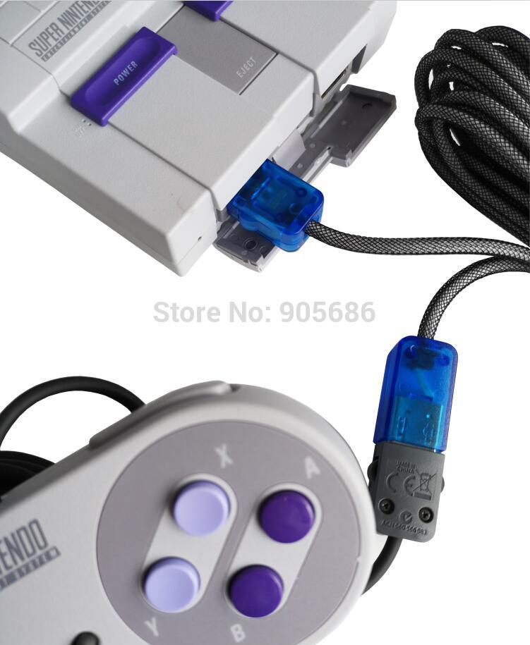 EXLENE 3M/10ft NES SNES Classic Controller Extension Cable Cord for Super Nintendo SNES Classic) and Mini NES )