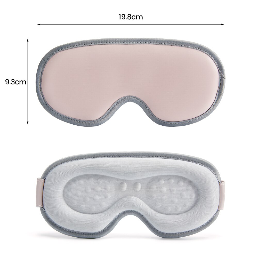 Sleep Heated 3D Sleeping Mask Vibration Kneading Sleeping Aid Eyepatch Compress Therapy Relieves Fatigue Shade Block Light