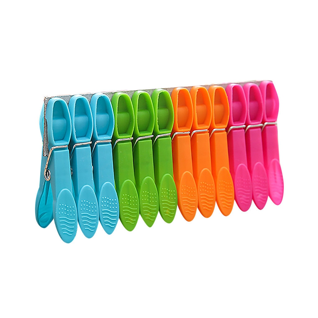 24 st tvättklädnypor hängande pinnar klämmor plast 7.31.4cm hållbara galgar ställ klädnypor hem badrumsförvaring