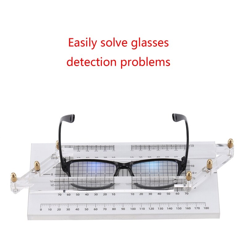 Gafas de único, instrumento de medición paralelo, ABS, regla de paralelismo, prueba de equilibrio de distancia/altura