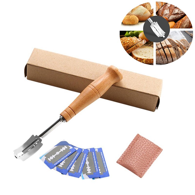 Blades Brood Cutter Set Voor Snijden Scoren Rvs Brood Deeg Premium Hand Crafted Brood Met 6 Bladen