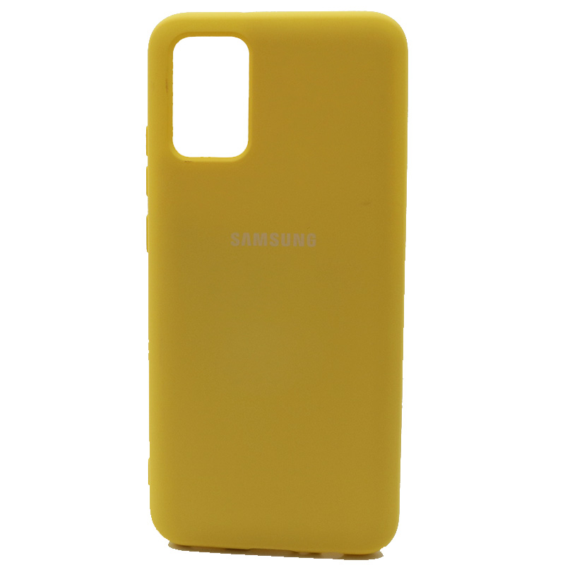 A02s etui Samsung Galaxy A02S SM-A025F A 02S jedwabisty silikonowy pokrowiec wysokiej jakości miękki w dotyku tył ochronny: Yellow