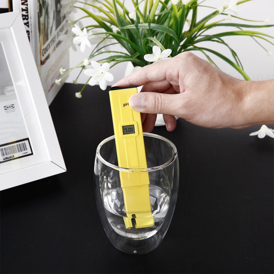 PH Meter Digital PH Tester Pen 0-14 PH PH Cheker 0.01 High Accuracy for Household Drinking Pool and Aquarium