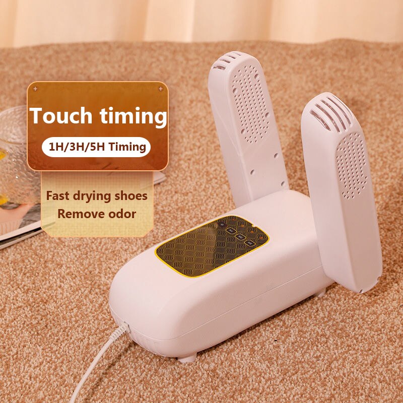 DMWD Ultraviolet rays Shoe Dryer Foot Protector Remove Odor Device Boot Shoes Drier Heater Touch panel Shoe Socks dryer Timer: Timing model