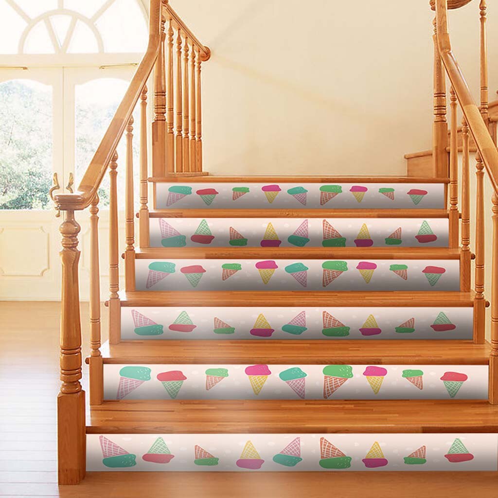 PVC Self-adhesive DIY Waterproof Stairs Stickers Wall Stickes Bedroom Stairs Decorative Home Decor house decor A0827: B