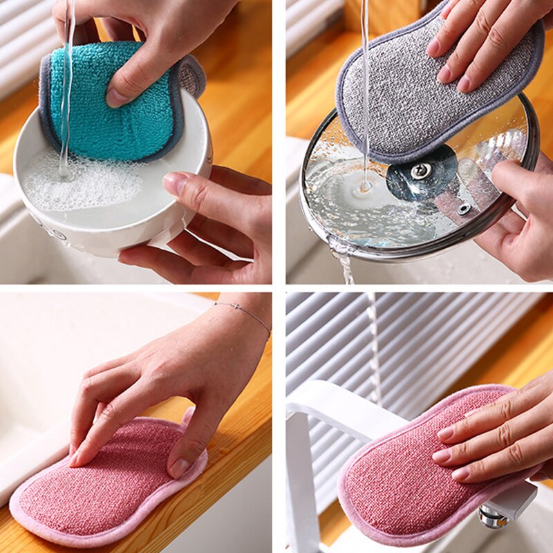 Household Magic Sponge For Moving Kitchen Accessories Bathroom Cleaning scourer pan brush Scouring Pad