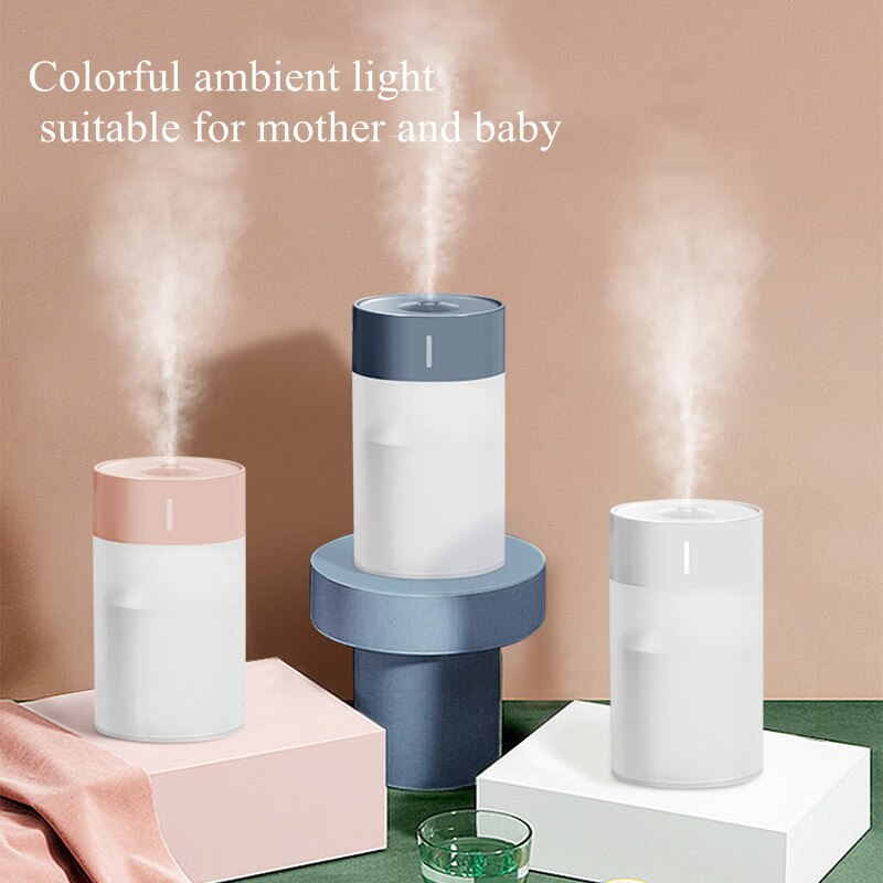 1Pc 260Ml Luchtbevochtiger Ultrasone Mini Aromatherapie Diffuser Draagbare Spuit Usb Essentiële Olie Verstuiver Led Lamp Voor Thuis auto