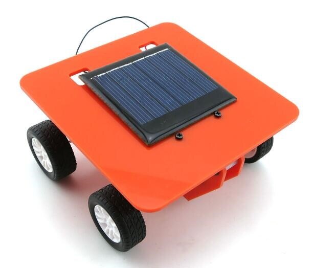 Mini motor solenergi legetøj bil diy bil pædagogisk legetøj samlet model videnskab og teknologi lille produktion: 2