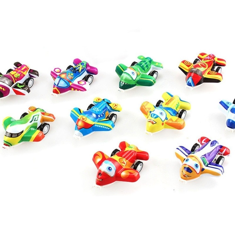 6PCS Pull Back Vliegtuigen Speelgoed Vliegtuig Party Favor Mini Speelgoed Vliegtuigen voor Jongens Kinderen Kind Verjaardag Spelen Plastic vliegtuig