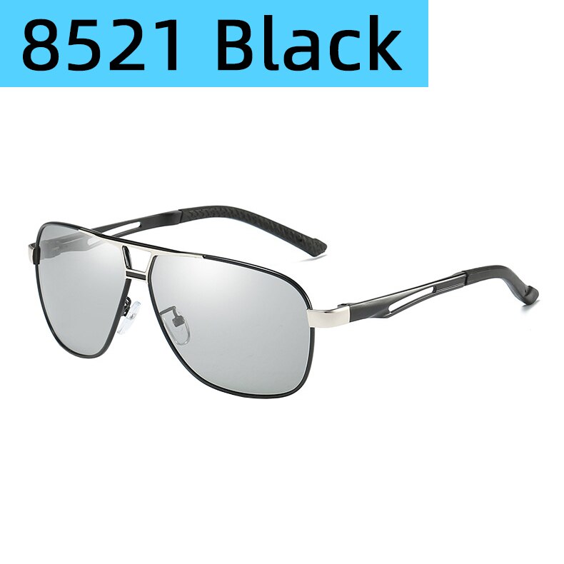 Photochrome Polarisierte Sonnenbrille Angeln Brillen Brille Reise Camping Wandern Fahr Fahrrad Radfahren im freien Sport Brille: 8521 Black