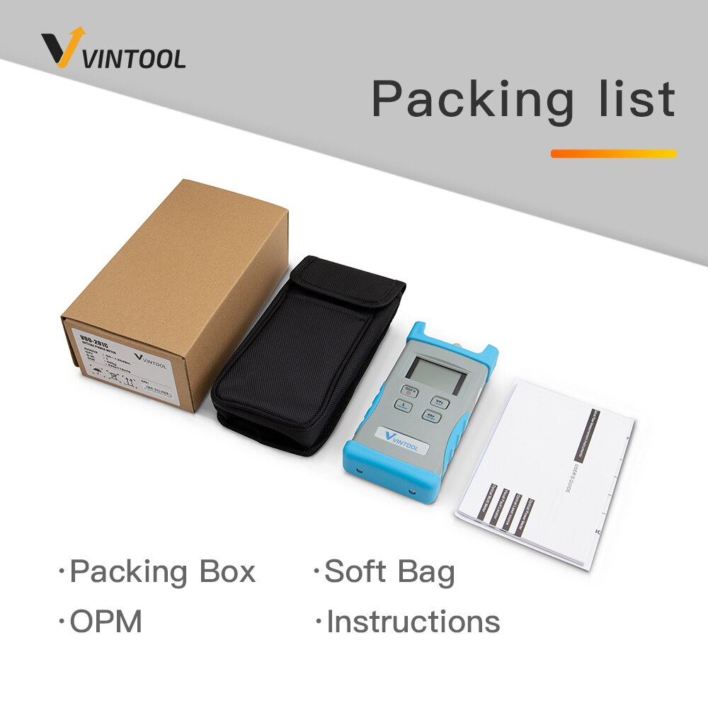 Glasvezel Power Meter Fc & Sc Verwisselbare Adapter -50 ~ + 26dBm Ftth Fiber Kabel Tester