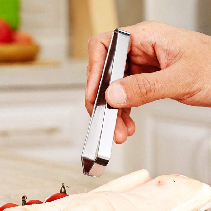 Fishbone Fur Bones Tongs Stainless Steel Kitchen Supplies Hair Remover Pliers Animal Feather Plucking Remover tool accessories