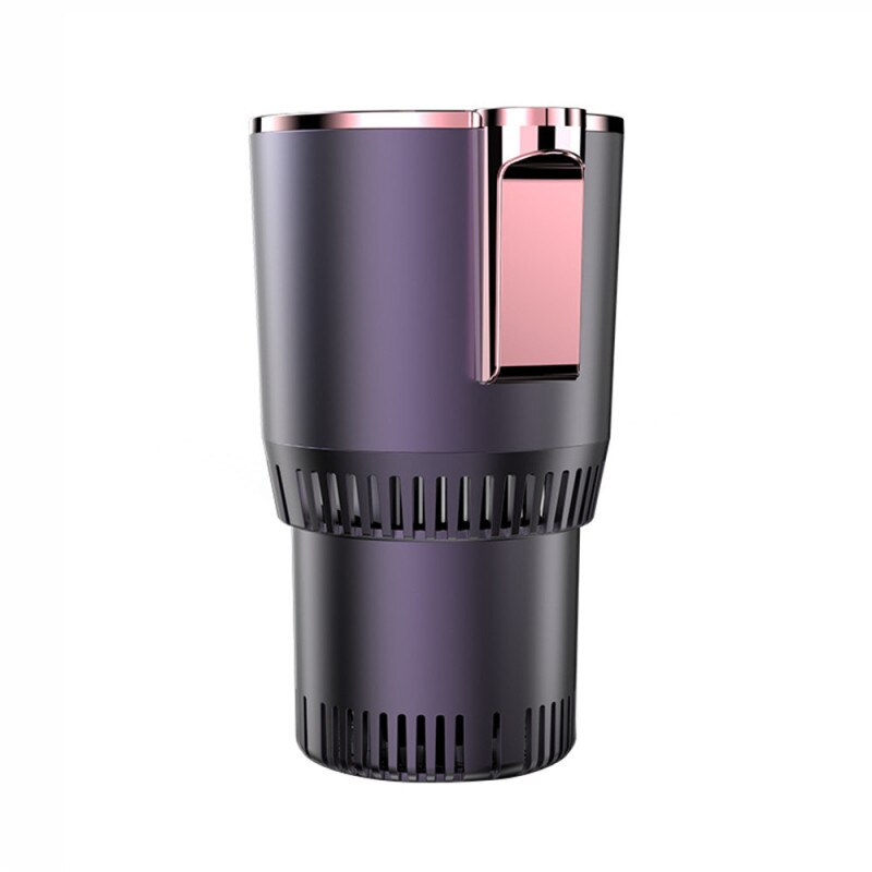 Dc 12V Auto Verwarming Koeling Cup 2-In-1 Auto Kantoor Cup Warmer Cooler Smart Auto Cup mok Houder Tumbler Koeling Drank Blikjes: purple