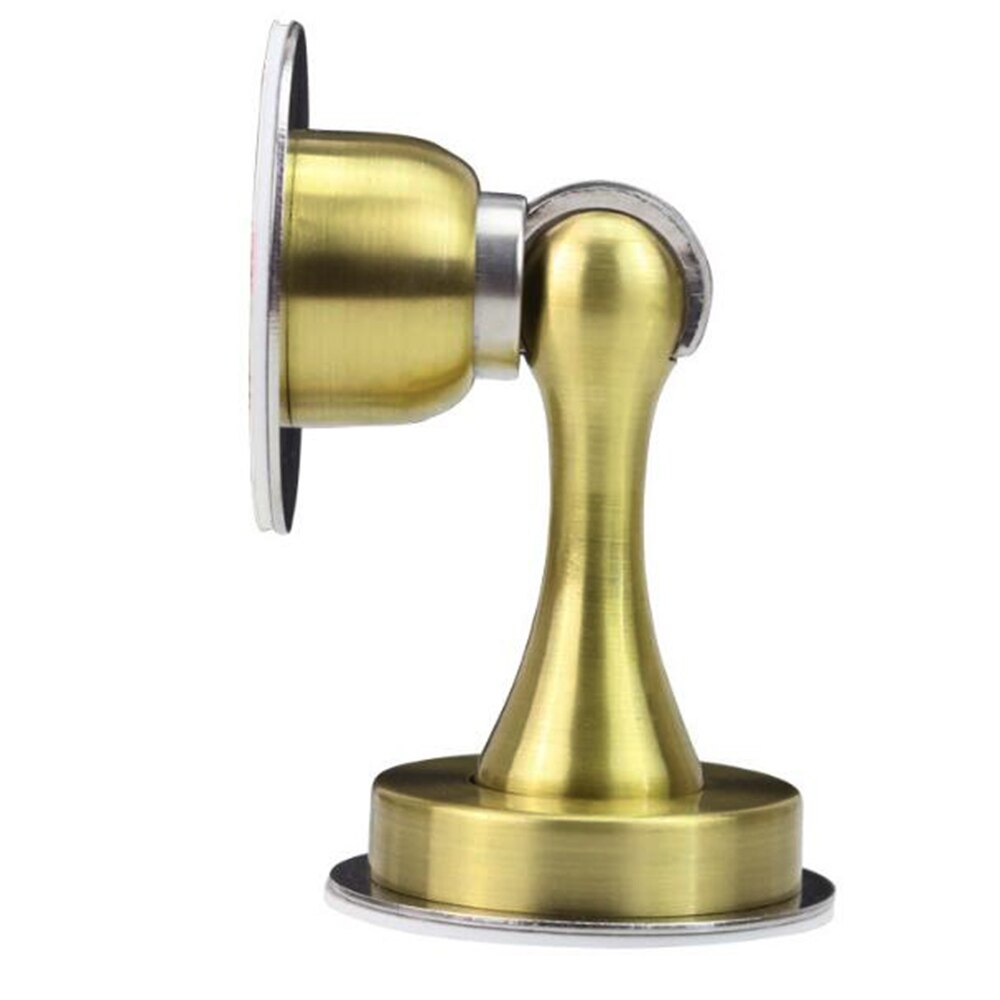 Magnetic Door Stops Stainless Steel Door Holder Stopper Floor Mounted Door Hidden Sticker Stop Home Furniture Hardware Accessory: Gold