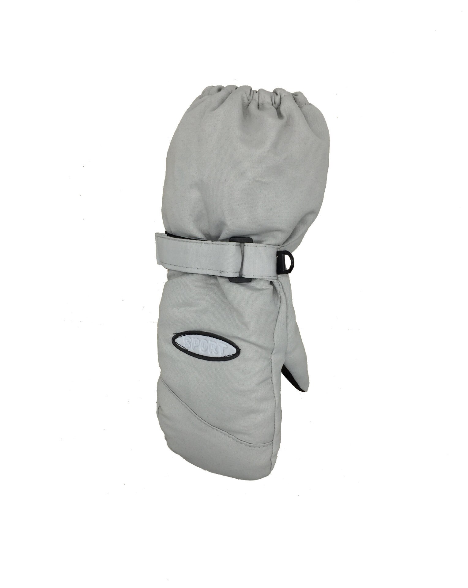 Gants de Ski pour enfants, épais, en velours, chauds, coupe-vent, sport de plein air, mitaine, antidérapants, pour la randonnée: WHITE