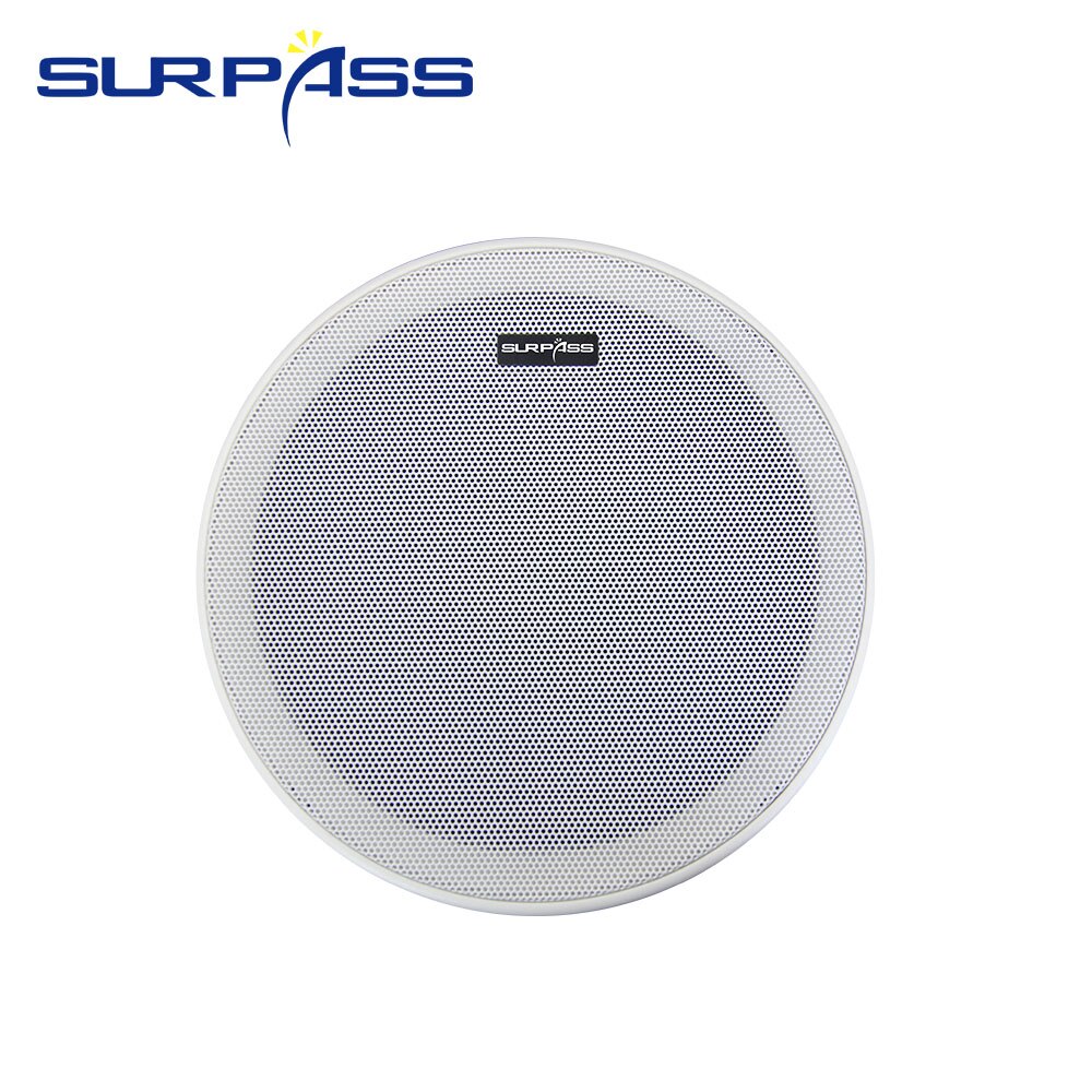 Ceiling Speaker PA System HiFi Stereo Sound Home Audio 15W Frameless Narrow 6&#39;&#39; Public Address Background Music In Wall Audio: one ceiling speaker