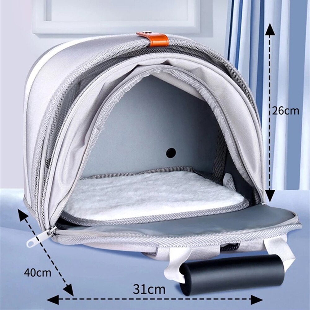 NICREW-mochila portátil transpirable para transportar mascotas, bolsa de transporte de viaje para cachorros, accesorios para gatos
