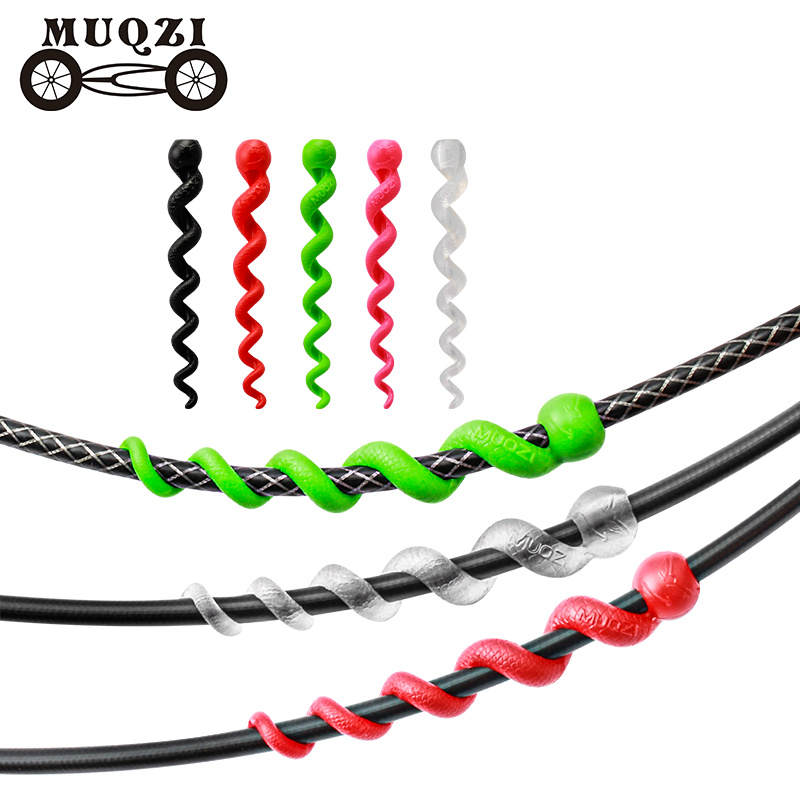 Muqzi 5Pcs Bike Kabel Bescherming Mtb Road Fiets Brake Shifter Cable Protector Frame Verf Remslang Bescherming Accessoires