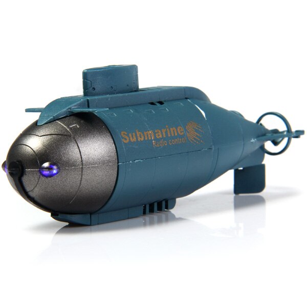 Fish Torpedo Wireless 40MHz RC Submarine Pigboat Toy Radio Control Submarine Model Toy RC Submarine For Kids: Blue