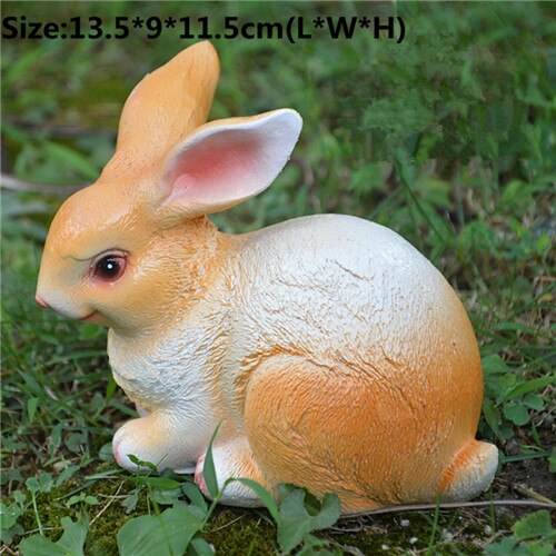 SOESFOUFU Lot de 20 Mini Lapins Lumineux en résine : Petits Lapins en Plastique phosphorescents, Figurines idéales
