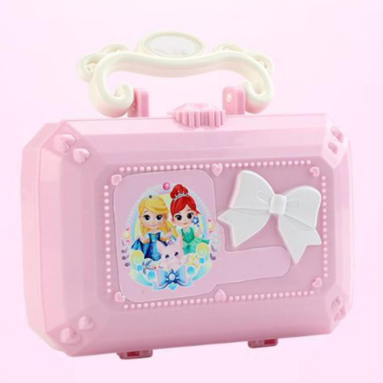 Kinderen Meisjes Wasbare Multi-layer Cosmetische Mini Box Makeup Case Spelen Speelgoed Kerst En Nieuwjaar Kinderen