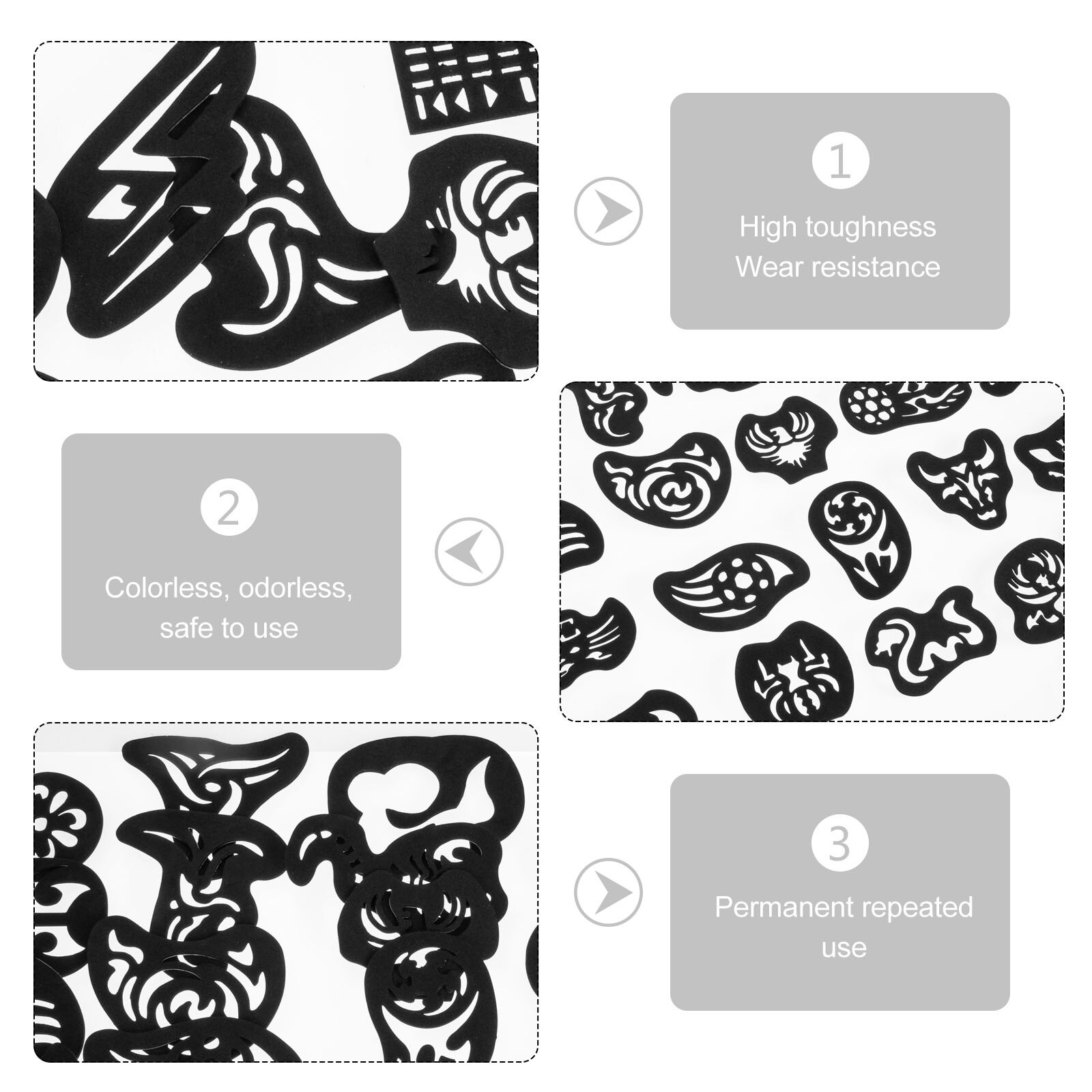 25 Sheets Multi-use Tattoos Stencils Hair Tattoos Stencil Body Tattoos Molds