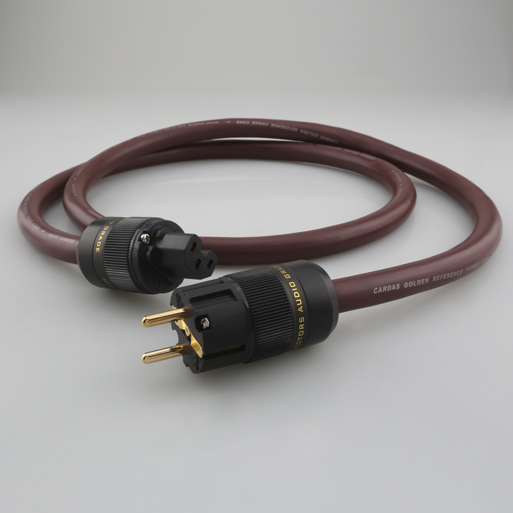 CARDAS 5C Golden Reference Kabel zasilający audio HiFi z pozłacaną wersją US/EU Schuko Power
