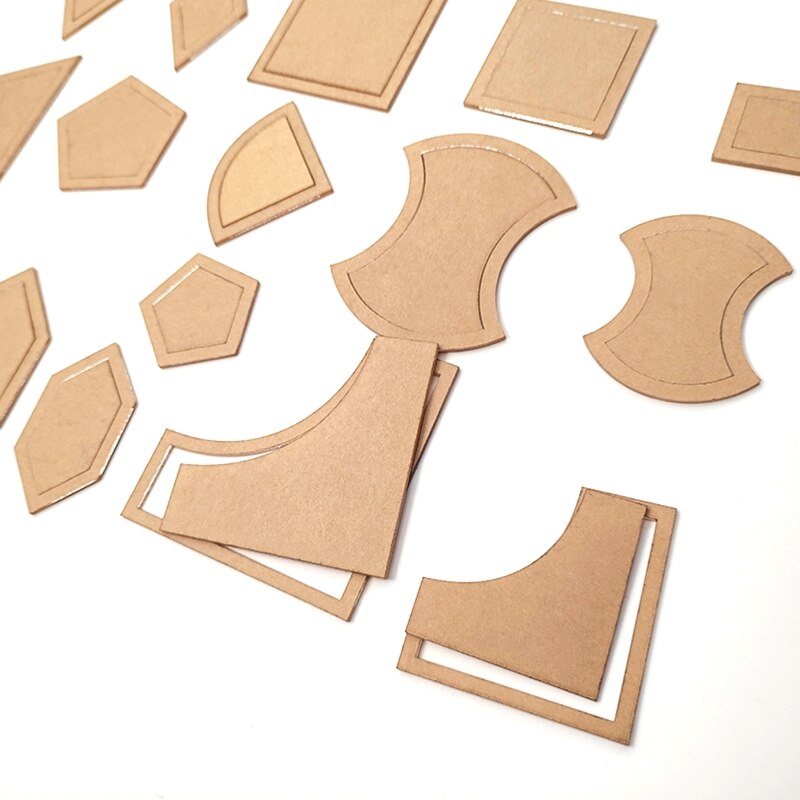 Acrylic Patchwork Quilters 54Pcs/Set Stencil Template Handmade Mixed Quilt Templates for Handmade DIY Transparent Tool