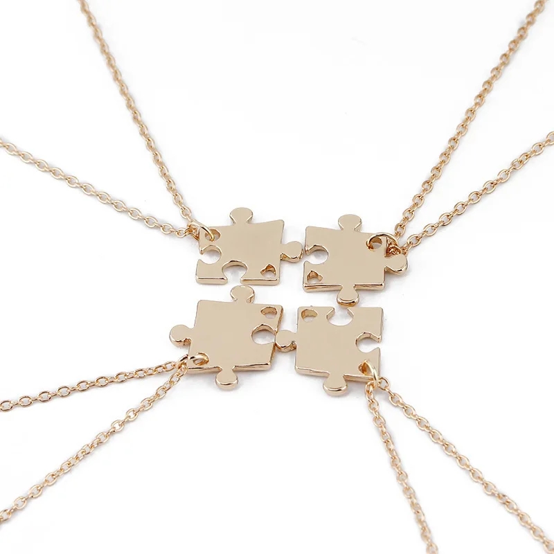 3/4/5/6/7/8/9/10 Stuks Beste Vriend Stiksels Ketting voor Mannen Vrouwen Studenten Bff Vriendschap Hanger Ster Ketting Choker Sieraden: Licht Geel Kleur
