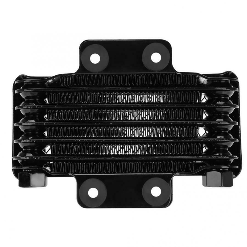 Motorcycle Engine Oil Cooler Cooling Radiator 65Ml Aluminum Black for 100CC-250CC Motorcycle Dirt Bike ATV