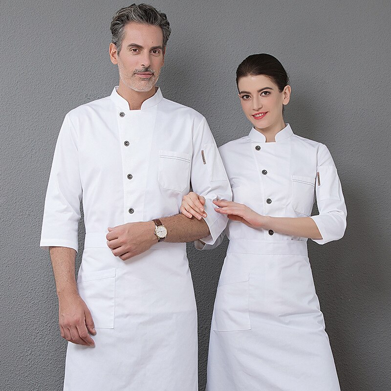 Restaurant Kleding Werkkleding Hotel Chef 'S Herfst/Winter In Keuken Na Kiel Lange Mouwen Gebakken Taart winkels Kleding