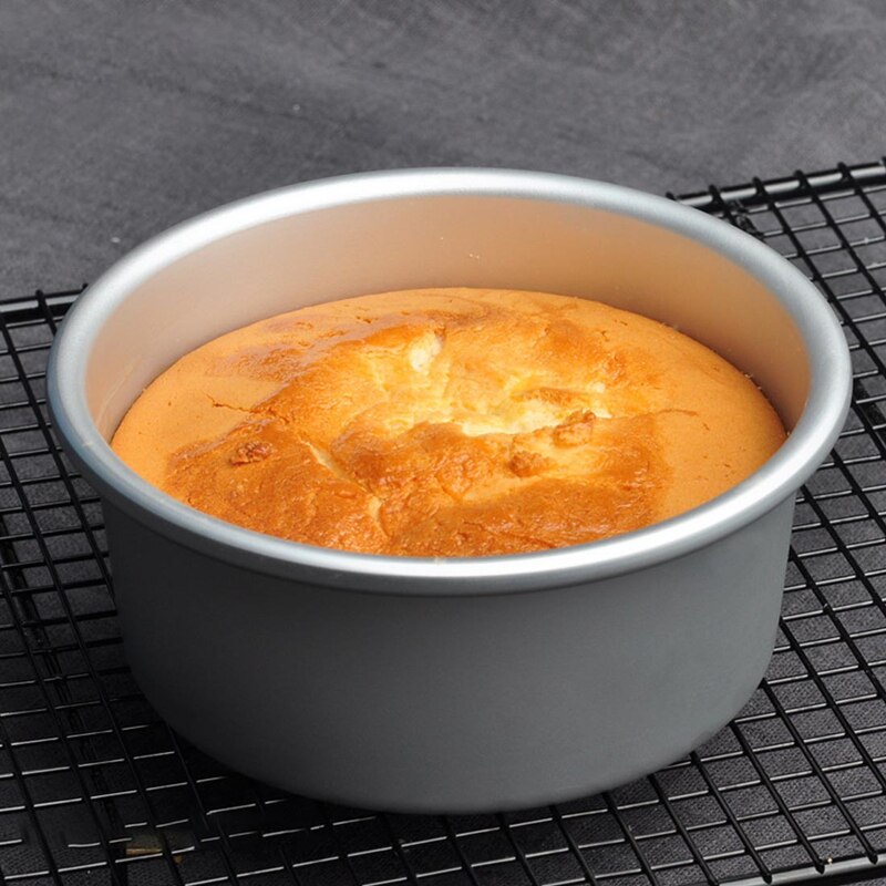 6 Inch Aluminium Round Cake Baking Pan Mold Non-stick Removable Bottom Bread Pudding Pastry Mold Bakeware Household