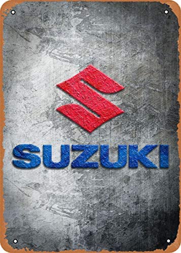 Vintage Look Metal Sign Auto Vintage Collection Suzuki 8 "X12" Tin Plaat Muur Decor: Default Title