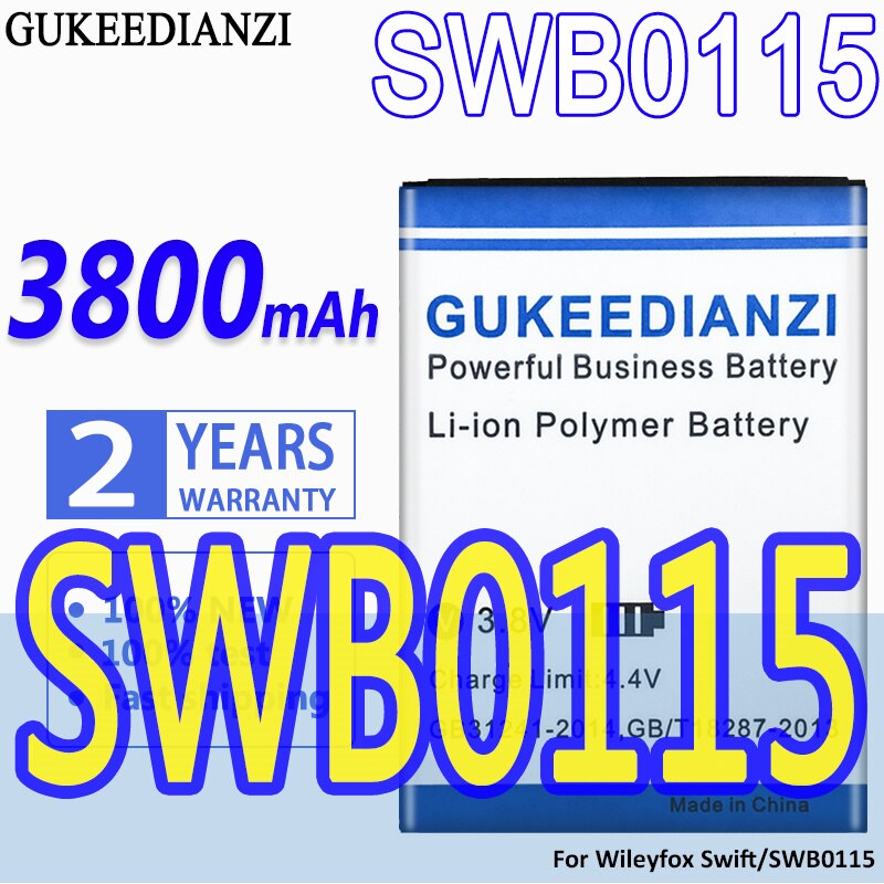 High Capacity GUKEEDIANZI Battery SW2XB01 SWB0115 SWB0116 For Wileyfox Swift 2X 2 /2 Plus 2Plus Replacement Batteries