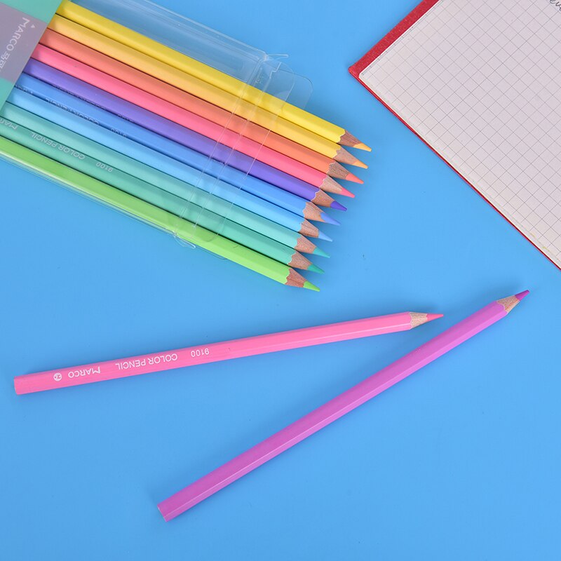 12 unid/set colores Pastel lápices suave de no tóxico Color de lápiz de Color para niño de la escuela estacionaria paninting la escuela, la Oficina