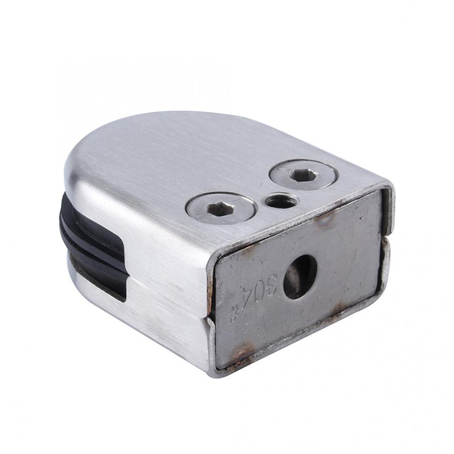 1 Pc/4 Pc Edelstahl Flache Runde Halter Glas Clamp Halterung für Balustrade edelstahl glas klemmen