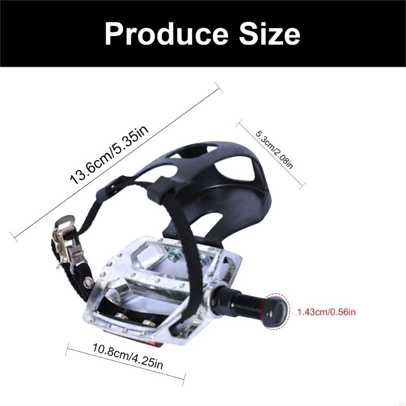 P88E Bicycles pédales Toe Clip Cage Pédales spin pour le vélo le vélo stationnaire intérieur
