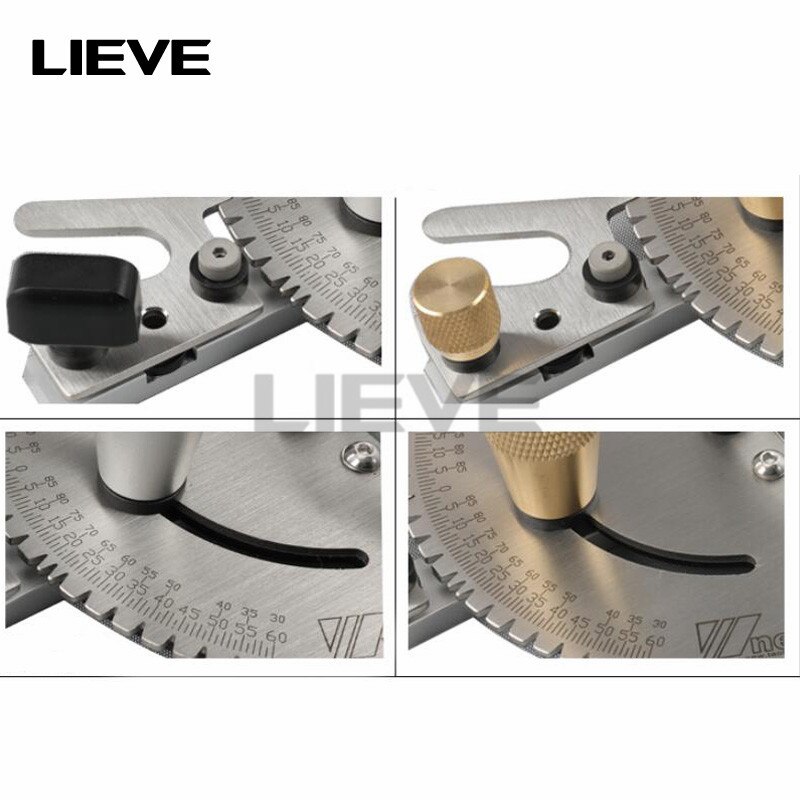 Drillpro 0-90 Degree 450mm Angle Miter Gauge Sawing Assembly Ruler Woodworking Tool for Table Saw Router
