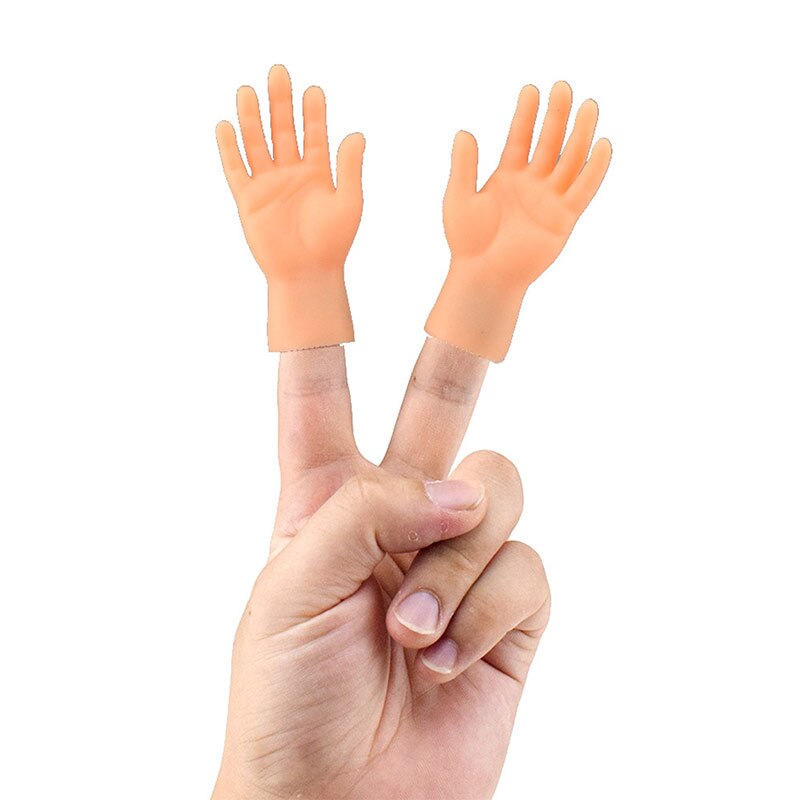 Uhyggelig halloween mini finger hænder lille venstre højre hånd til spil fest kostume  b99: 1 sæt