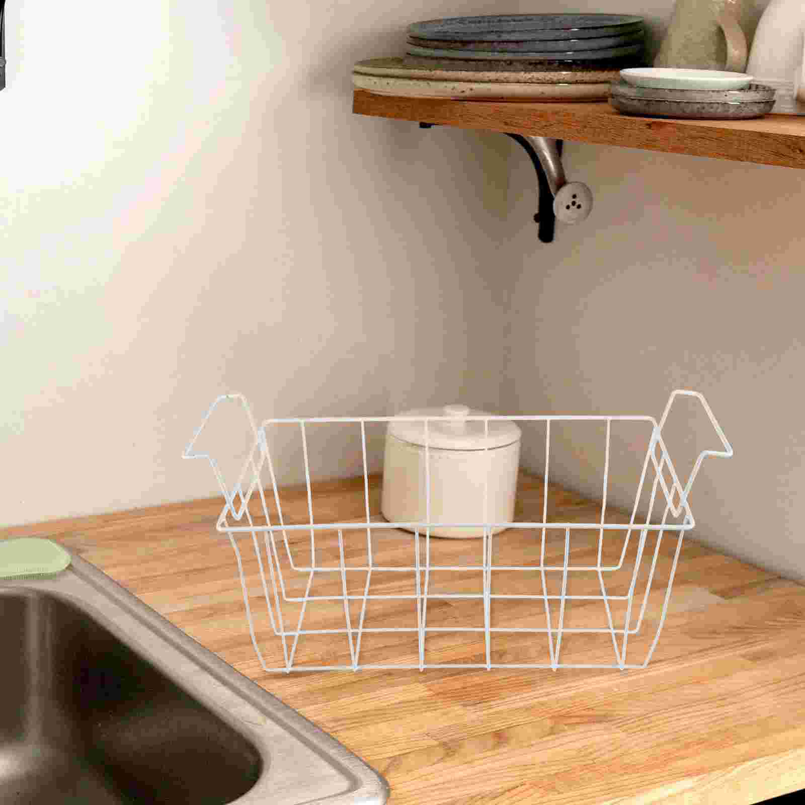 Cestello sospeso per conservazione del congelatore per cestini in ferro per alimenti per frigorifero, filo per petto profondo in acciaio