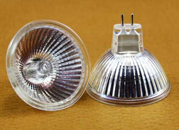 10 stk/parti super lys dæmpbar  mr16 gu5.3 halogen spot lys 12v/220v 20/35/50w halogen pærer kop form lampe klart kvarts glas
