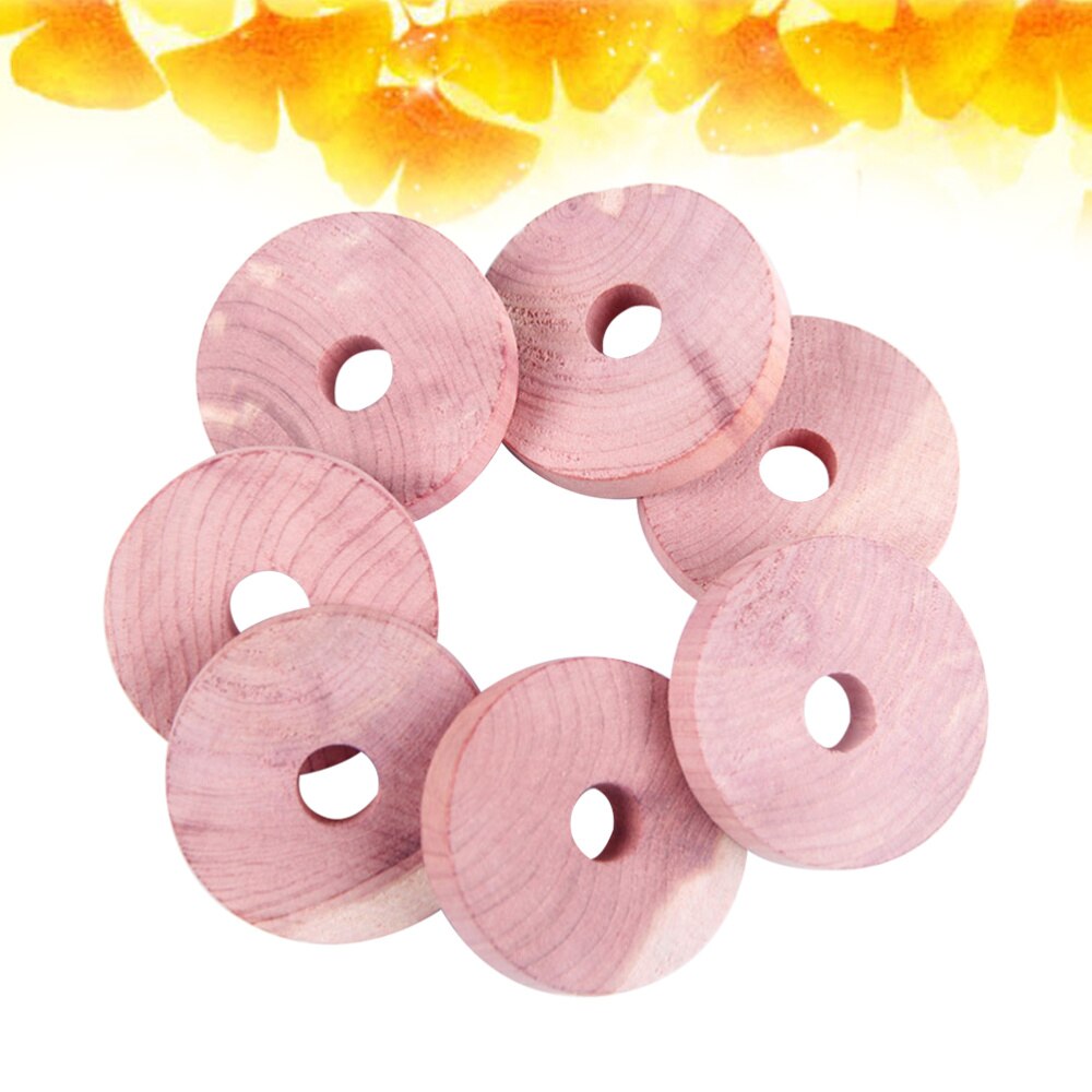 10pcs Round Natural Cedar Wood Balls Moth Repellent for Drawers Storage Boxes Closets