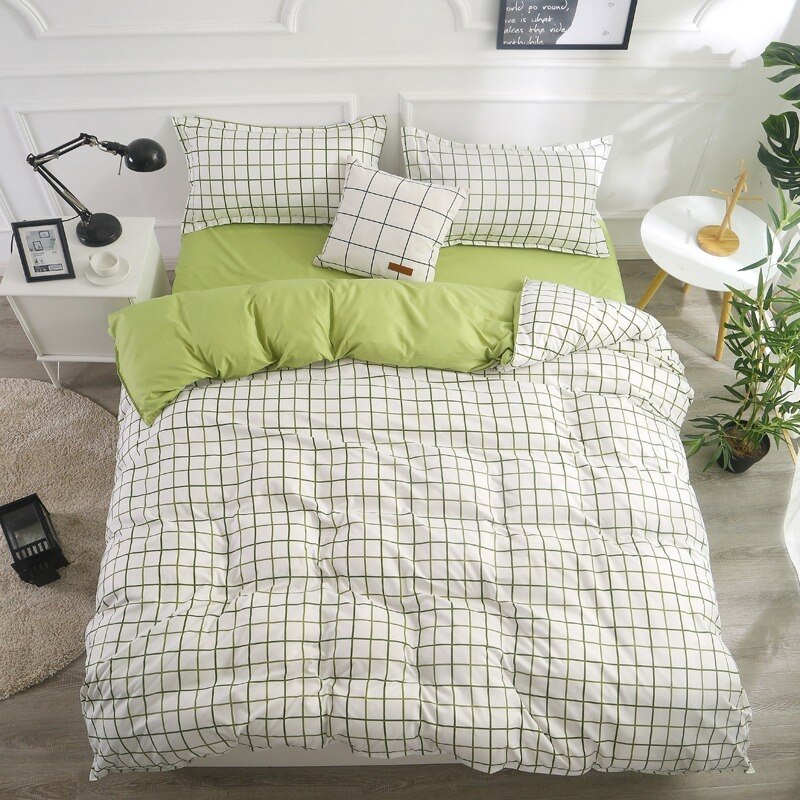 Yaapeet home tekstil plaid dynebetræk plaid print dynebetræk 150*200cm,180*220cm,200*230cm,220*240cm sengetøj uden pudebetræk: -en / 200 x 230cm