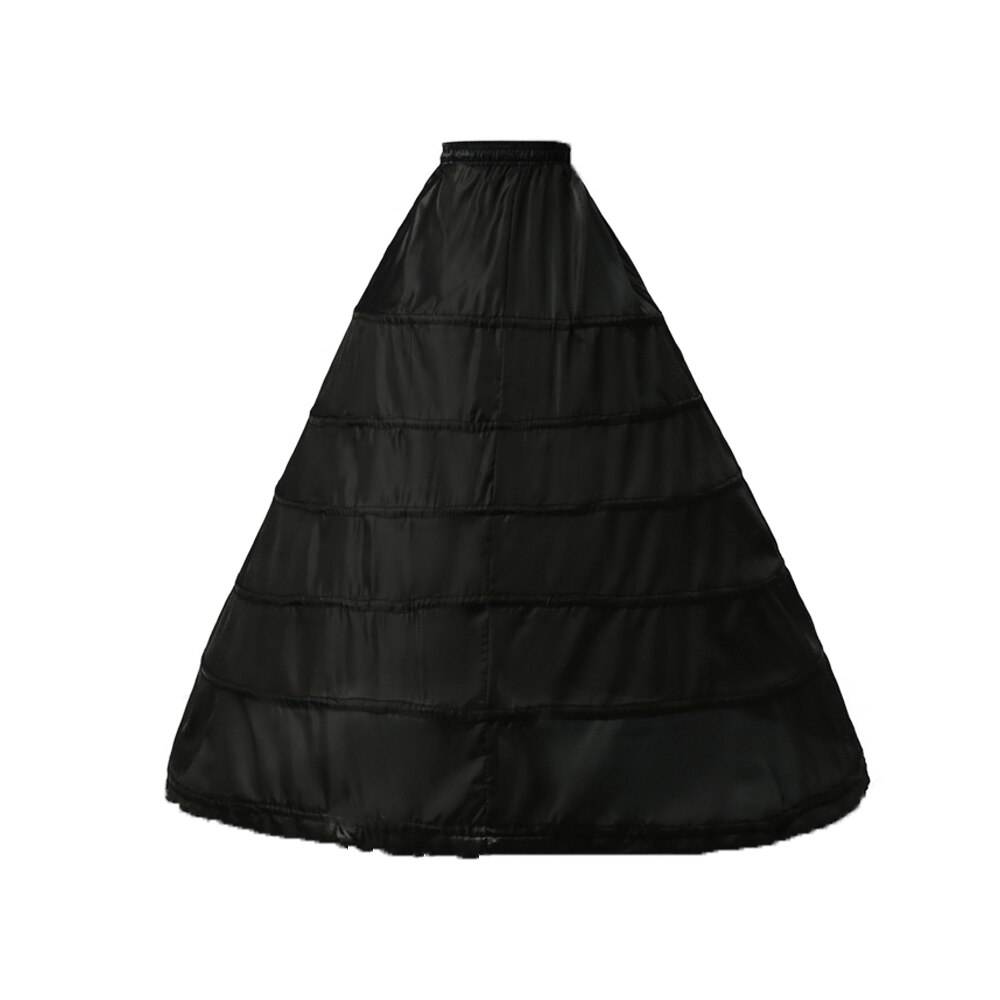Gonna da sposa sottoveste matrimonio garza gonna crinolina sottogonna accessori da sposa sposa jon-mariage: nero 6 hoops