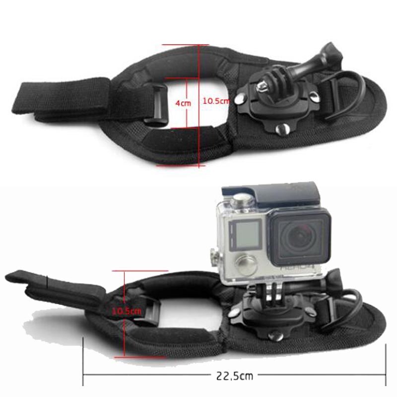 360 Degree For Action Camera Stand Multi-Function Palm Fix Strap Expansion Bracket Action Camera Accessories