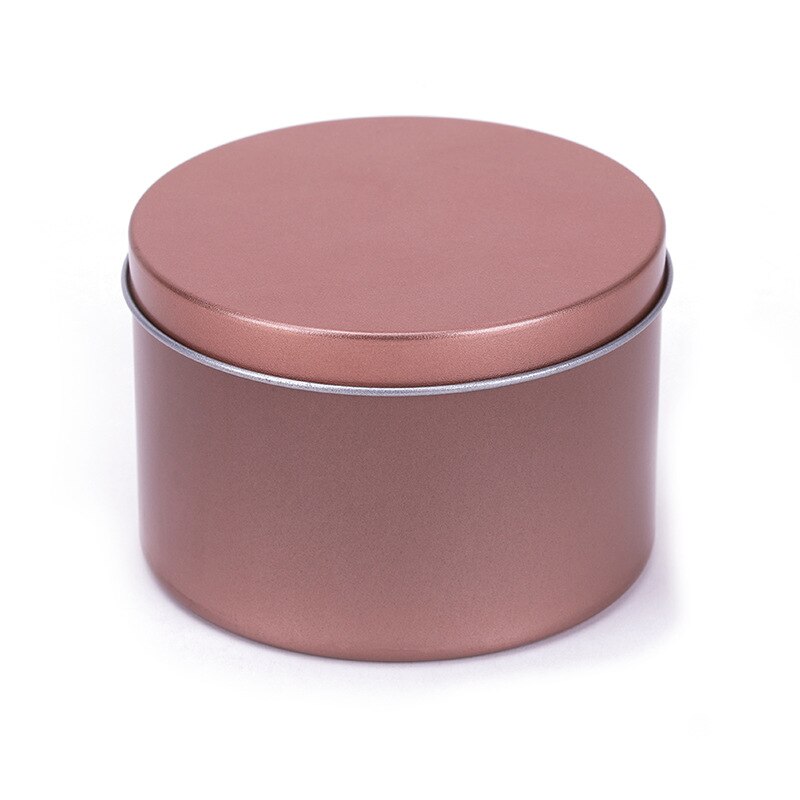 Tarros de Metal para hacer velas, contenedores con tapas para velas, almacenamiento de latas a granel, 8 onzas: Pink