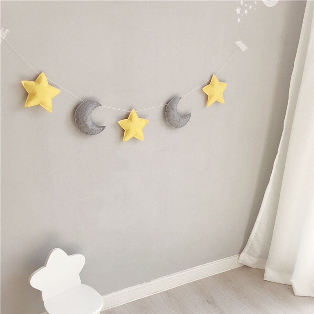 Babykamer Decor Star Bumper Nordic Ins Stijl Baby Wieg Muur Opknoping Decoratie Tent Fotografie Props Pasgeboren Baby Bumper