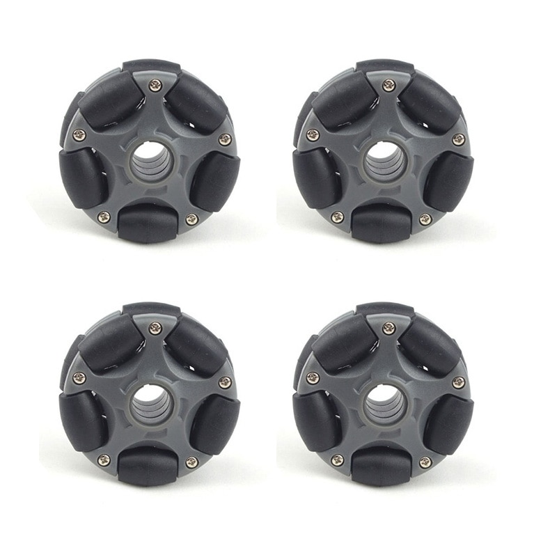 4Pcs 58mm Plastic Omni Wheel for Robot Kit Servo Motor Omni Wheel 14135