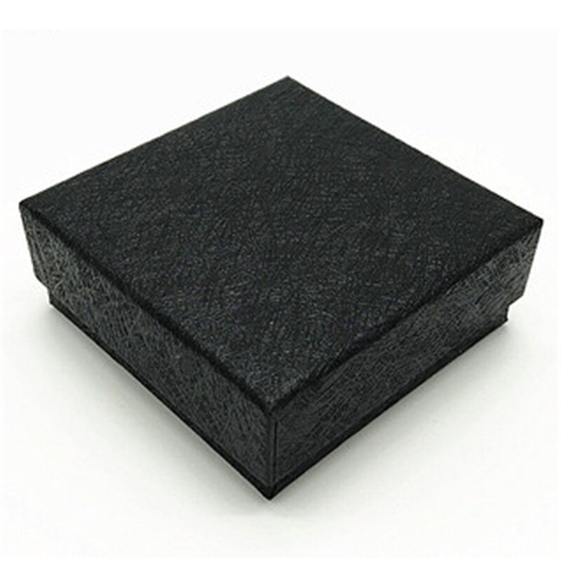 20pcs/group, special paper box with full leather paper, ring box pendant box, multi-purpose jewelry box, factory outlet, la: Black