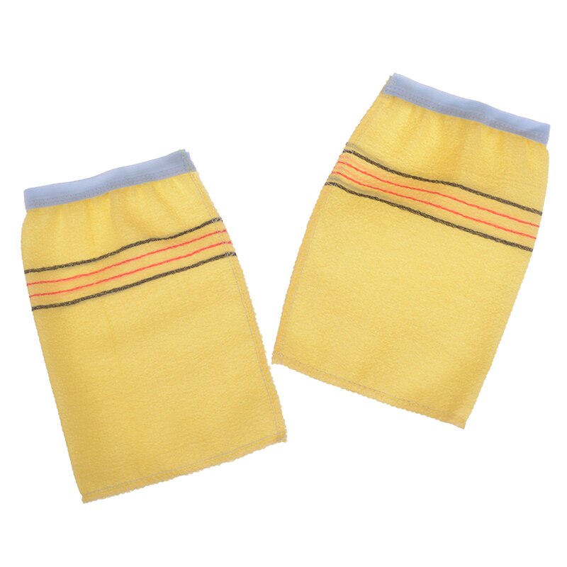 2PCS Korean Italy Asian Exfoliating Bath Washcloth Body Scrub Shower Towel Tool Home Cleaning Washing Scrub Shower Towels